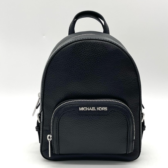 Michael Kors Jaycee Xsmall Convertible Zip Pocket Backpack Black - Picture 1 of 8